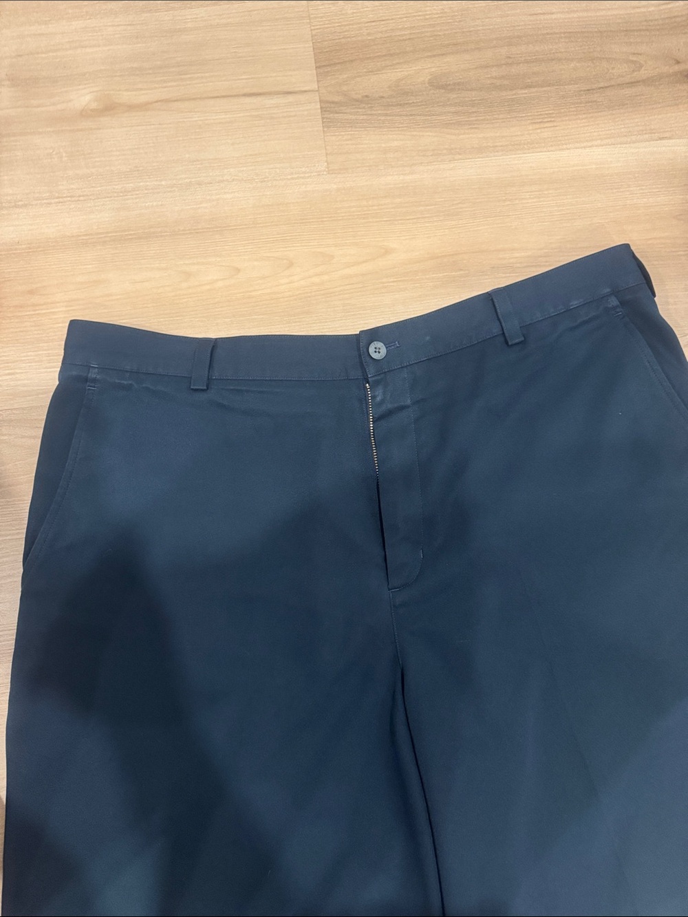 Men's Size 38 Nike Golf Flat Front Navy Shorts - Picture 2 of 8